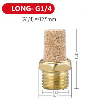Pneumatic Exhaust Muffler Silencer M5 1/8 1/4 3/8 1/2 3/4 BSP Male Thread For Air Noise Brass Adjustable Long Short BSL SLM SLL