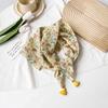 58 * 58 см Four Seasons Available New Fresh Baotou Towel Cashew Ароматный цвет Контрастный дышащий солнцезащитный шелковый шарф Легкий треугольный шарф