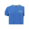 Emporio Armani Мужская футболка с принтом логотипа EA7, круглый вырез, синяя 3KPT25-PJ3NZ-1524