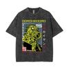 Аниме Dorohedoro KaiУнисекс Стирка Винтаж Футболка Унисекс Готический Унисексга Рок Футболка Унисекс Хип-Хоп Оверсайз Короткий Рукав Футболка Уличная одежда