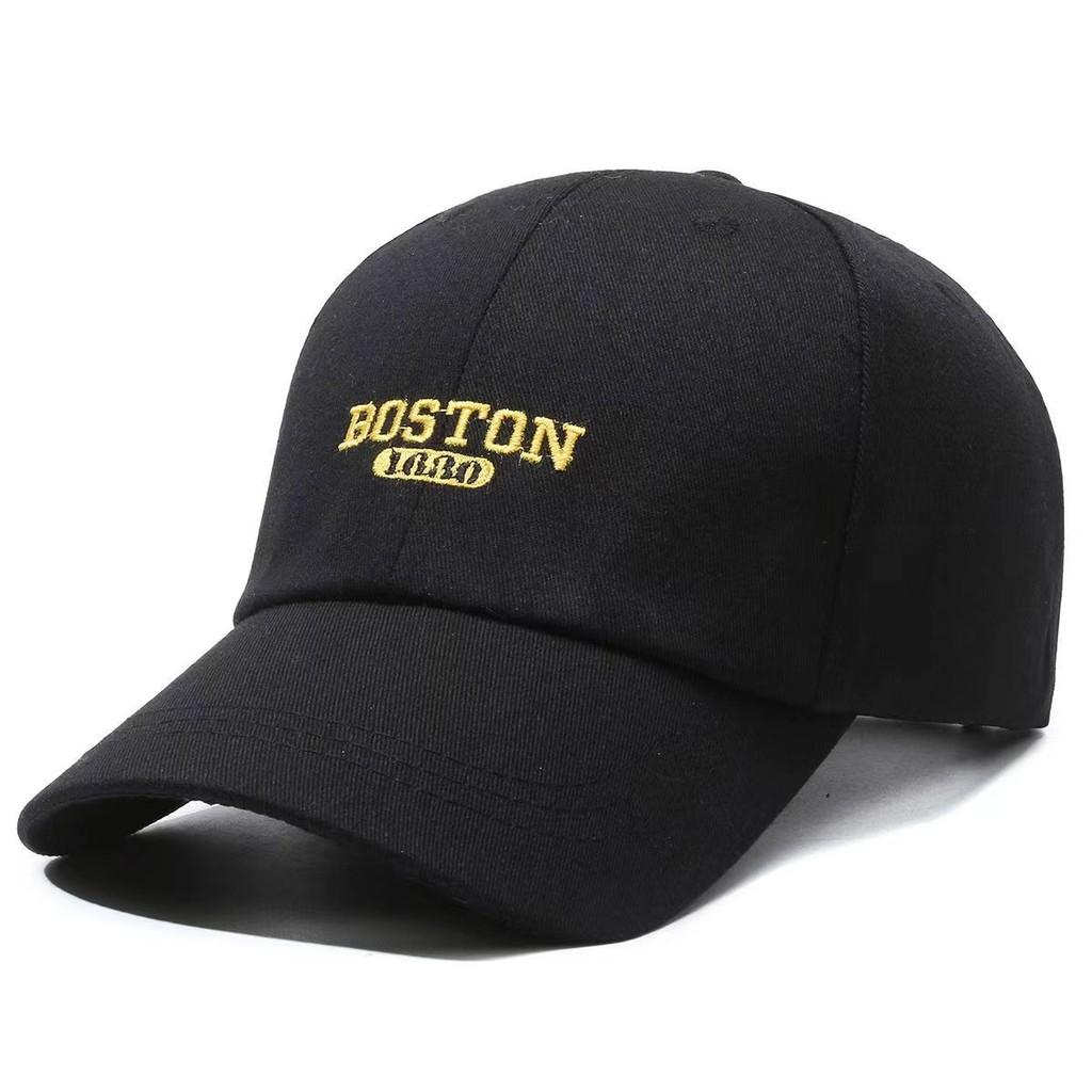 Boston 1690 Letter Embroidery Baseball Cap Sun Protection Breathable Gift Hat