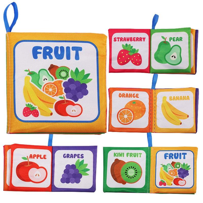 Прочный Моющийся Детский Тканевый Книжный Набор Игрушек Для Раннего Обучения И Интерактивной Игры Устойчивый К Разрывам И Издающий Звуки
