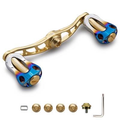 Ручка катушки HEIGHTEN с ручкой 22 мм для универсальной катушки SHIMANO DAIWA Abu серии Aurora 88/90/115 мм (90мм - Золотой) (673)