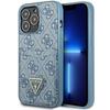 Guess Guhcp13Lp4Tpb Iphone 13 Pro / 13 6,1 Niebieski/Blue Hardcase 4G Logo Trójkątne Przegródka Na Karty