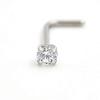 Stainless Steel Perforated Jewelry Diamond Nose Nail