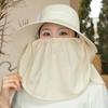 Adjustable Sunshade Shawl Cap Face Cover Neck Protection Cap Portable Picking Tea Hat  Travel