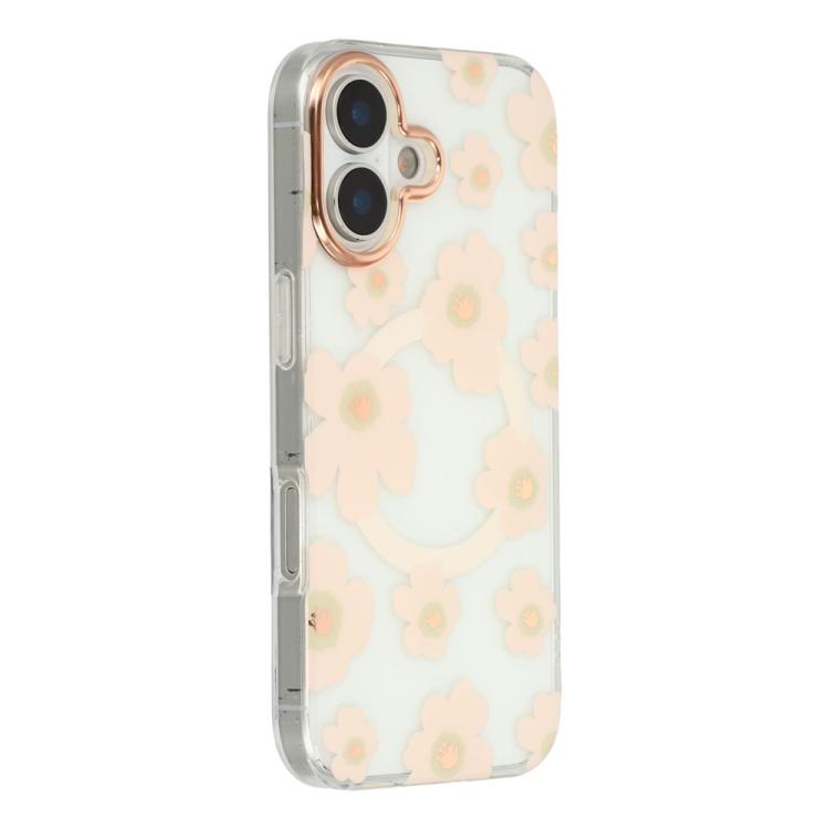 Floral Pattern TPU + PC Magnetic Phone Case