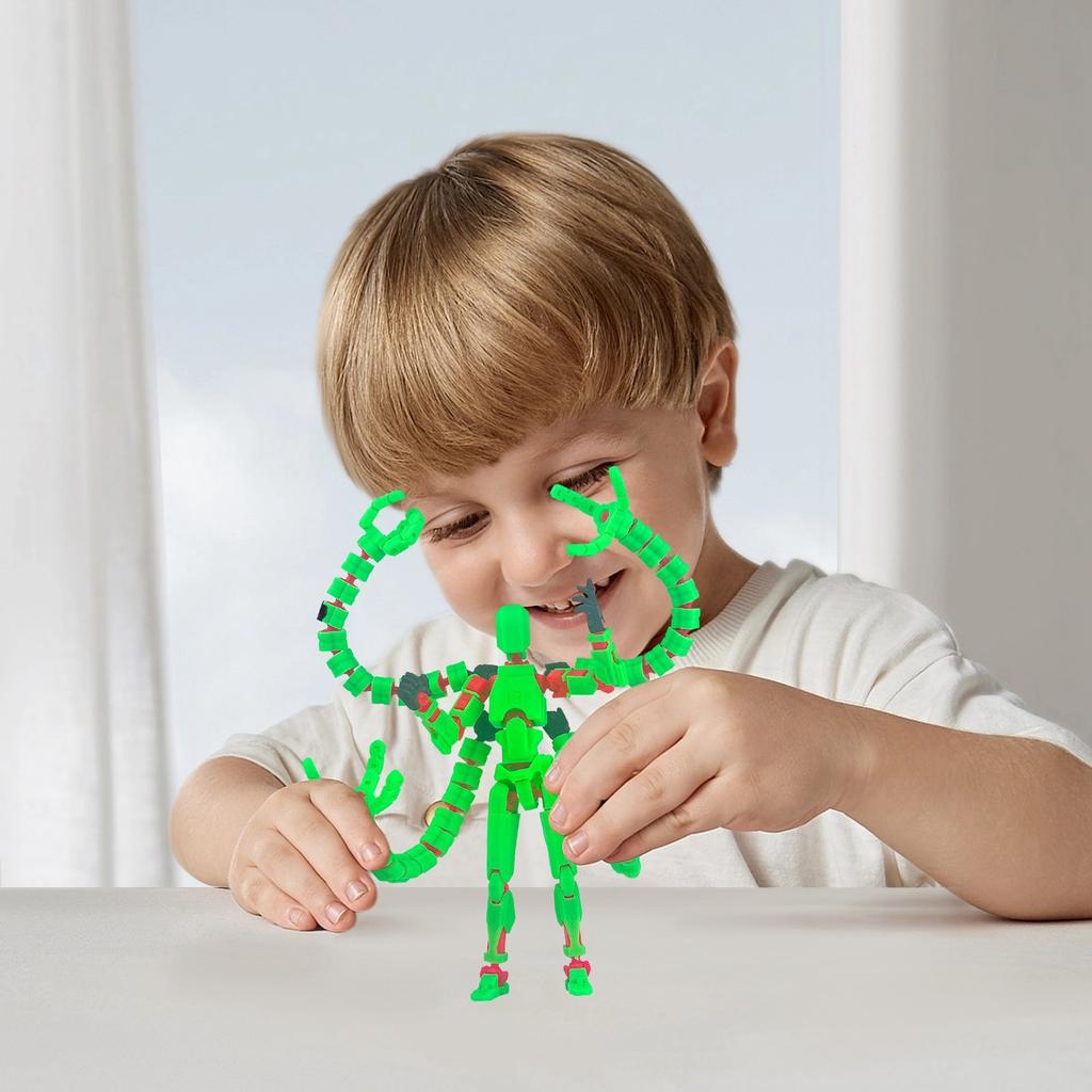 Совместная подвижная 3D-печатная кукла-игрушка, креативное декомпрессионное настольное украшение