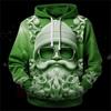 Mens Santa Claus Hoodie Sweatshirt Long Sleeve - Breathable for Spring & Autumn Sports - Durable, Comfortable Christmas Top