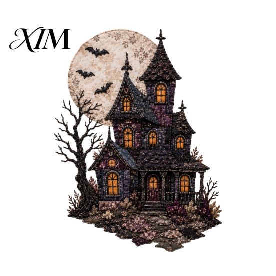 Weekend Hobby Sewing Projects Halloween Patchwork DIY Kit, Fabric Kit with Owl Skeleton Materials for Kids Ghost Witch Designs, Crafting Seasonal Home