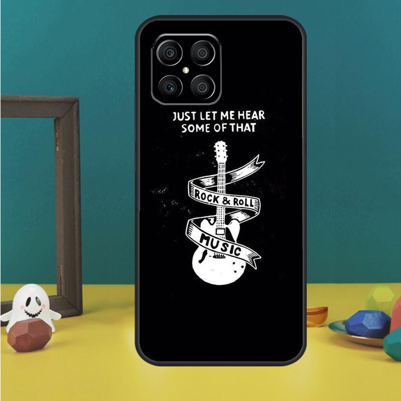 Чехол Rock Roll Skull для Honor Magic 5 6 7 Lite Honor 200 Pro 50 70 90 Lite X9b X9a X8b X8a X8 X9 X9c