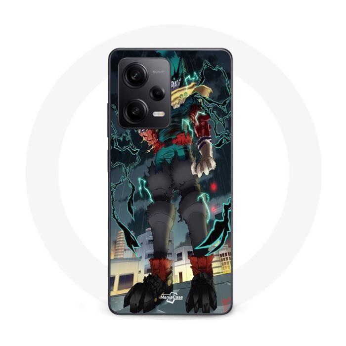 Чехол Maniacase для Xiaomi Redmi Note 12 Pro 5G Изуку Мидория, Деку, один на всех, моя геройская академия аниме