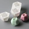 Rhombus Ball Candle Mold Cube Geometric Shape Chocolate Mousse Baking Silicone Mold Candle Making Kit DIY Fondant Molds