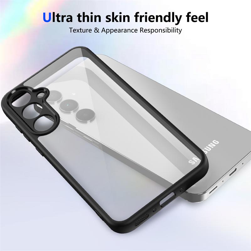Высококачественный прозрачный акриловый чехол для Samsung iPhone Xiaomi Redmi для Samsung Galaxy A35 A55 A25 A15 A54 A34 A24 A14 A26 чехол силиконовый TPU