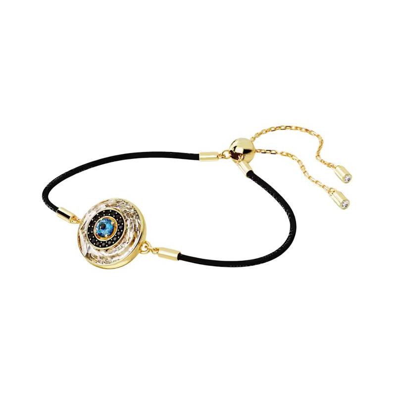 Swarovski Symbolica Devil's Eye Pattern Design Synthetic Cubic Zirconia Crystal Bracelet Women's Black 5692167