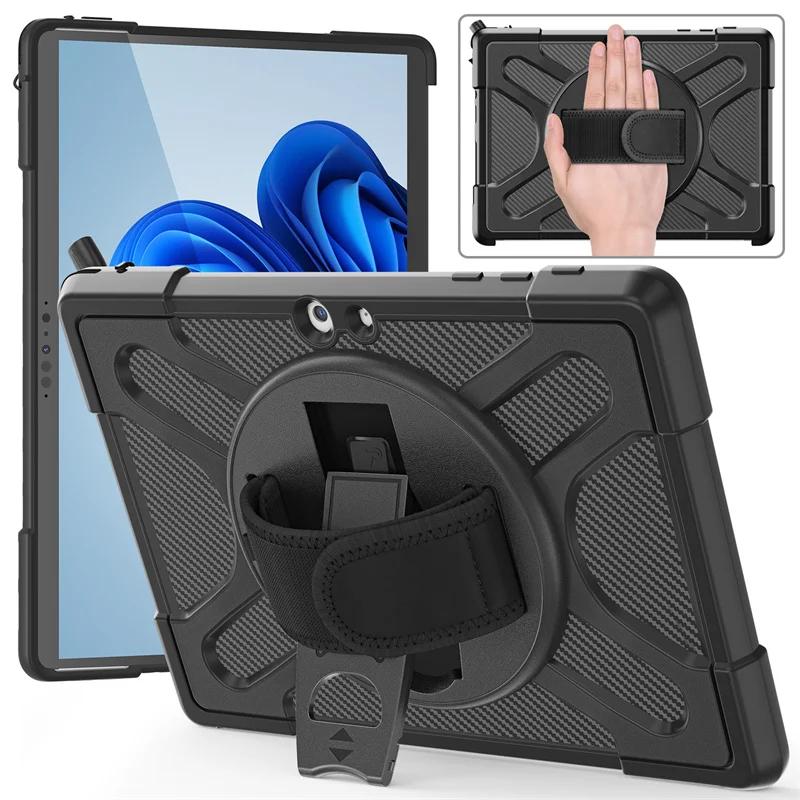 Чехол для Microsoft Surface Pro 11 10 9 8 13" 7+ 6 5 4 12.3 дюйма, 360-градусный поворотный противоударный чехол для ноутбука Surface Go 4 3 2 Funda