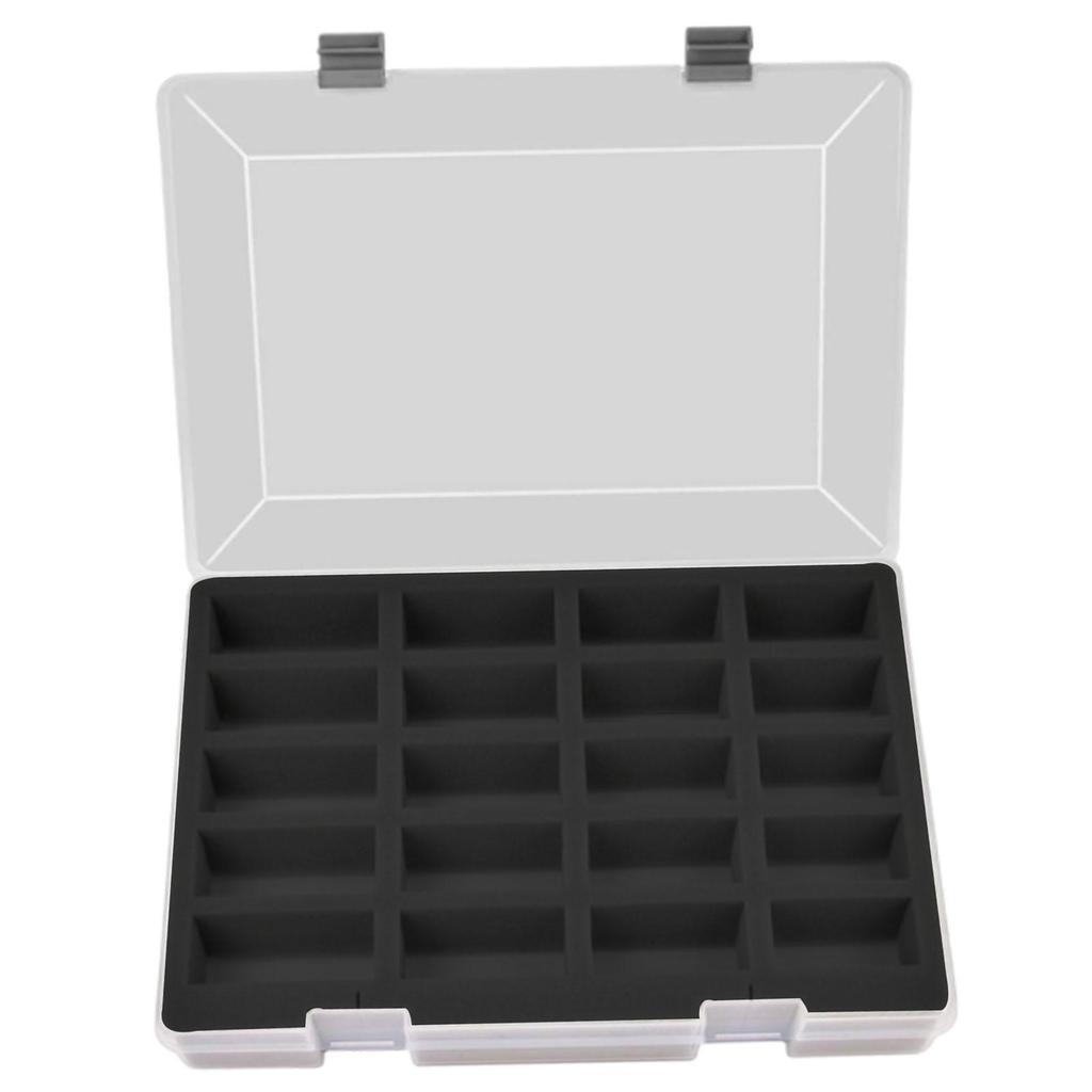 1/64 Model Cars Storage Case Portable Dustproof with 20 Compartments Durability Practical Toy Car