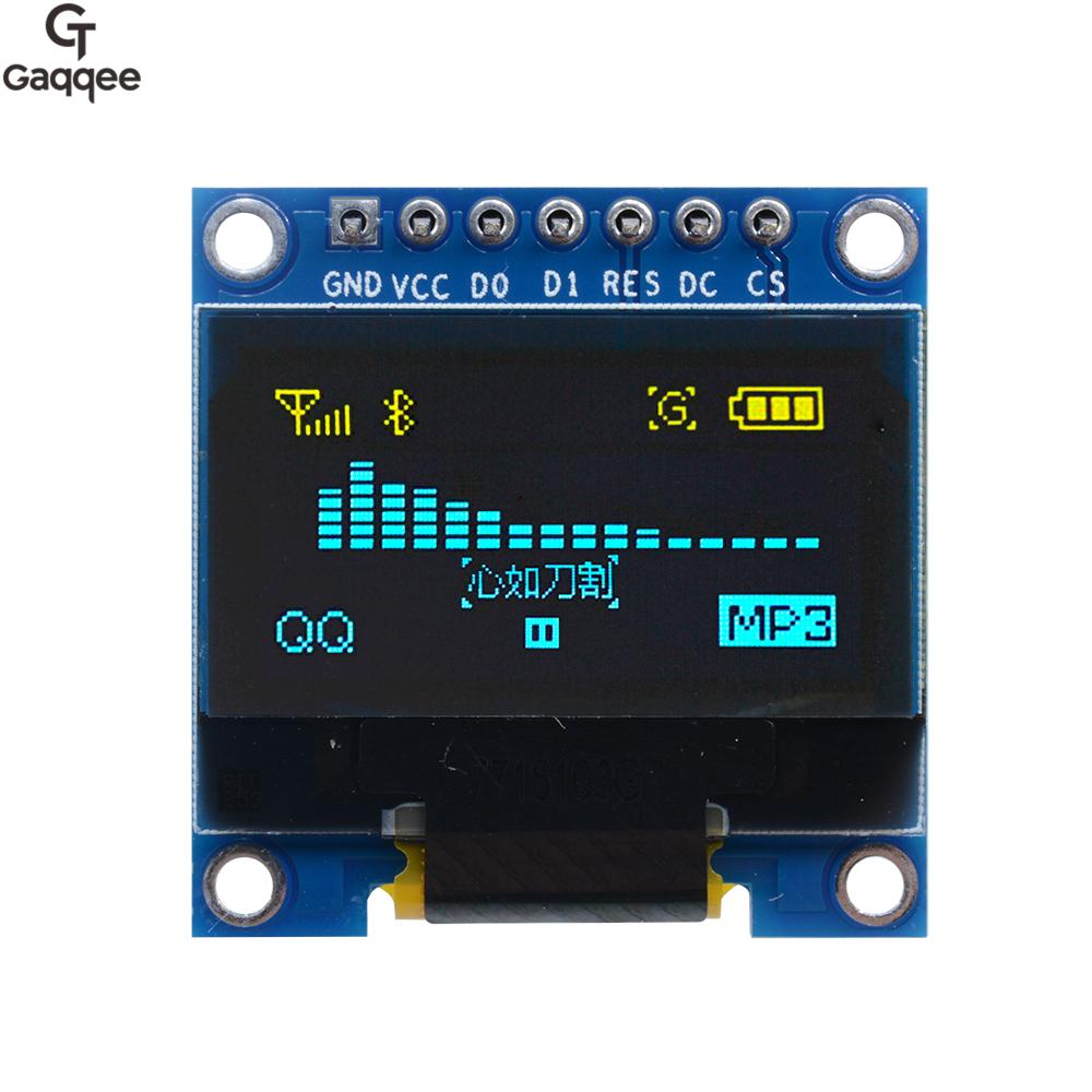 0.96 Inch OLED Display Module SSD1306 I2C IIC SPI Serial 128X64 LCD 4 Pin YellowBlue WhiteBlue for Arduino