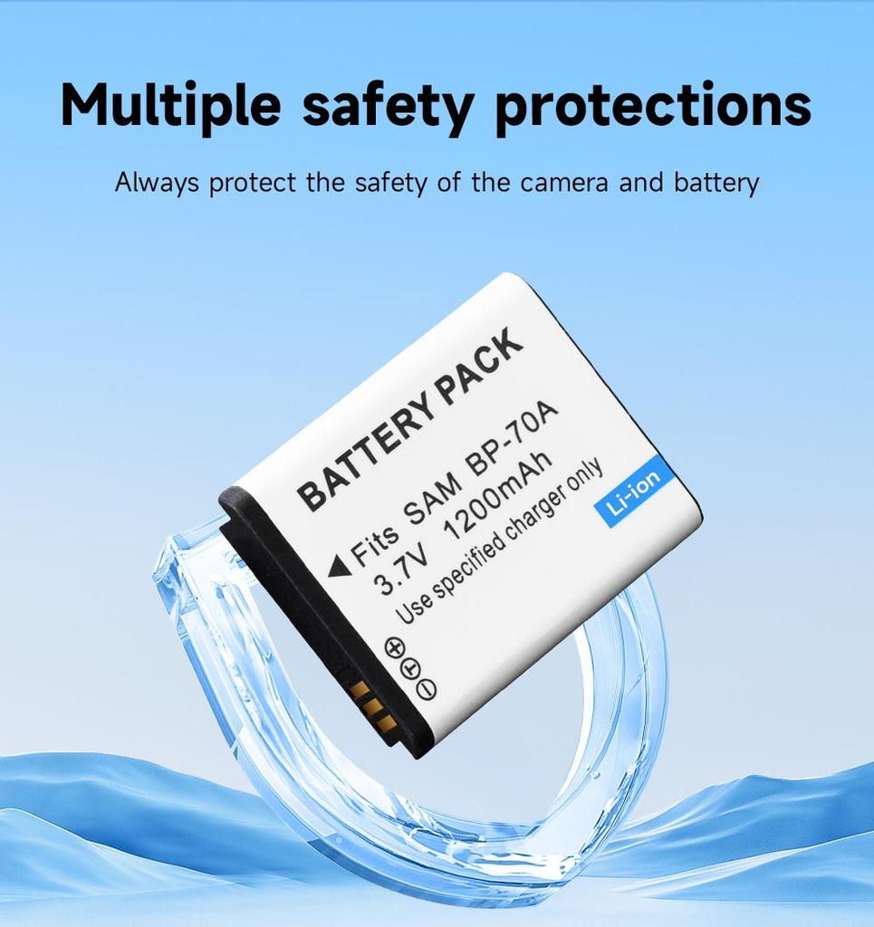 BP-70A EA-BP70A IA-BP70A BP70A IABP70A Аккумулятор для SAMSUNG AQ100, DV150F, ES65, ES67, ES70, ES71, ES73, ES74, ES75, ES80, MV800 ES90, комплект для зарядки