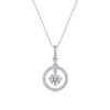 S925 Silver Necklace Moissanite Pendant Fashion Collarbone Chain Accessories