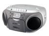 Koizumi CD Boombox, AM/FM, Wide FM Compatible, Silver, SAD-4944/S