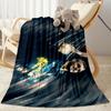 Argentina Football Player Blanket Ultra-Soft Perfect for Seaside Bed Office Chair Four Seasons Multipurpose Stylish Decor