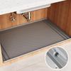 Waterproof Under Sink Mat Cabinet Liner for Kitchen Bathroom Shelf Protector Silicone Under Sink Tray Kitchen Organizers Storage