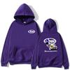 Mens Hooded Sweatshirt With Motorcycle Print - Loose Fit Cotton Blend Pullover Fall Casual Wear