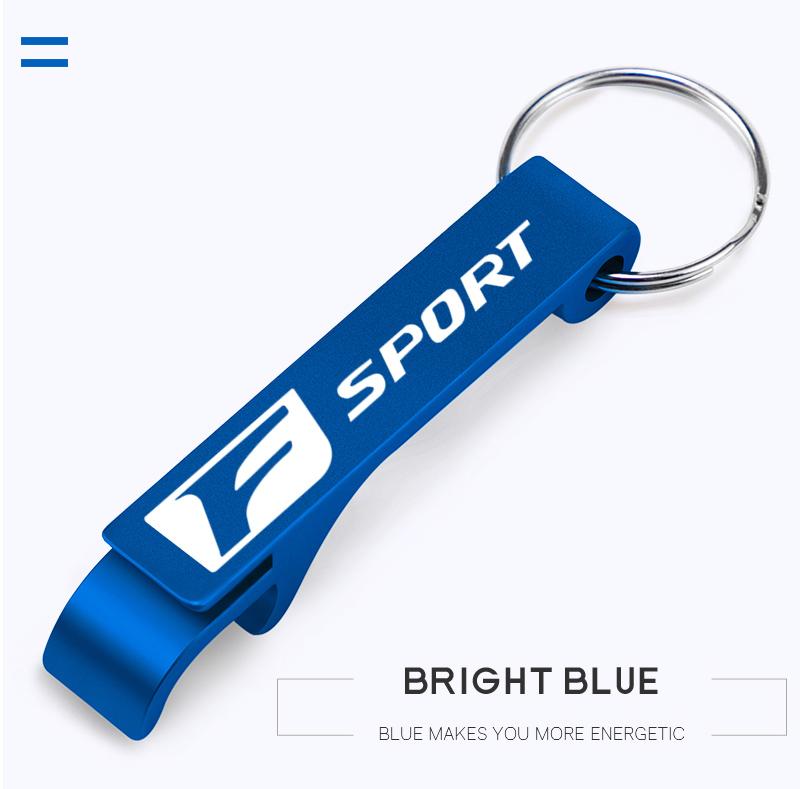 1Pcs Portable Beer Bottle Opener Car Logo Keychain Ring For Lexus FSPORT LBX NX RX 350h 450h ES UX 300e GS GX IS LS LX CT LC RC TR4