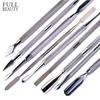 Cuticle Pusher Stainless Steel Nail Stick Cuticle Remover Gel Polish Professional Manicure Nail Cleaning Pedicure Tools FB01-09