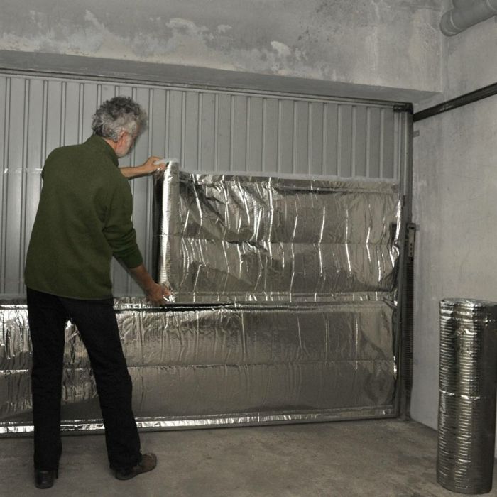 Kit isolation porte de garage - Fabriqué en France - 3 couches - 5,70 m² - 7,60 x 0,75 m - 180 g/m²