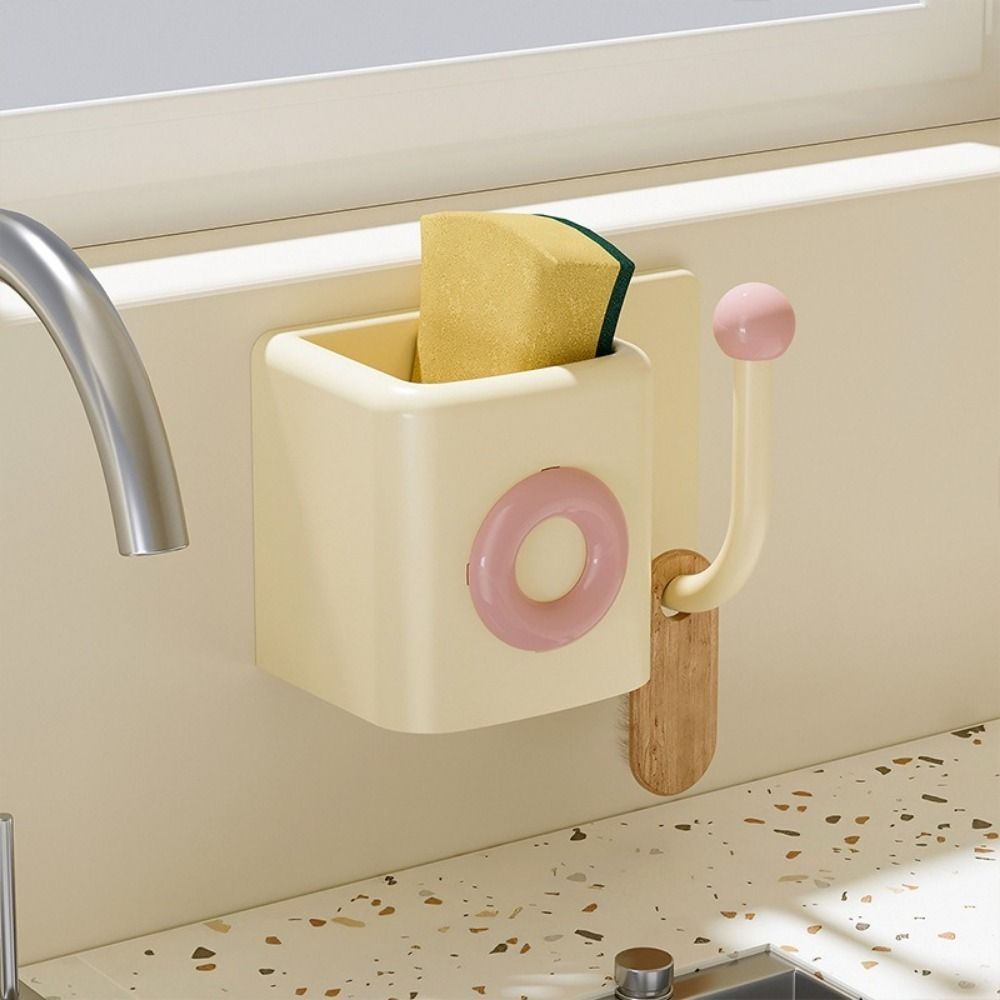 Space Saving Wall Mounted Storage Box No Drilling Headband Hook Scrunchies