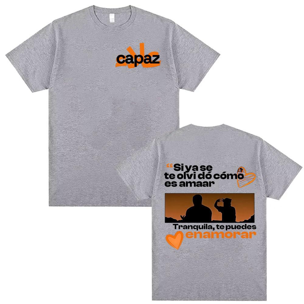 Alleh & Yorghaki La Ciudad Worid Tour TShirt Men's Clothing Vintage Hip Hop Unisex Casual Crewneck 100_ Cotton T Shirts Summer