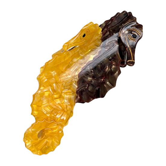 Женская заколка для волос Серия Океан Дельфины Киты Форма Ацетатная заколка для волос Большой размер Заколка для волос на затылок