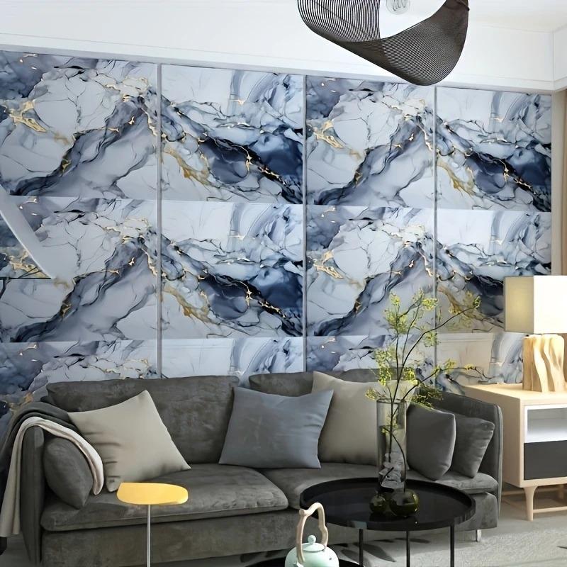 Plane Wall Stickers TV Background Wall Renovation Home Decoration Vinyl Sticker Imitation Tile Self-adhesive Foam PVC Wallpapers