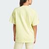 Adidas Logo Tee Solid Color Print Round Neck Short Sleeve T-Shirt Women Tops Pink Yellow IT8288