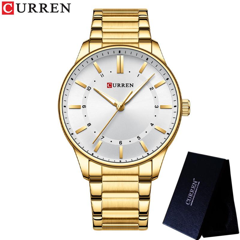 CURREN Sport Men Watch Top Brand Luxury Gold Military Waterproof Male Clock Stainless Steel Quartz Business Man Wristwatch 8430