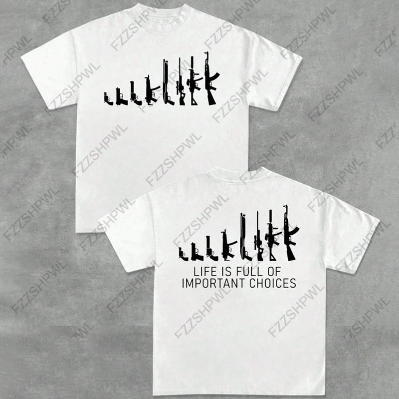 Y2K Cotton Tshirt Unisex Grunge Goth Punk Vintage Fashion Short Sleeve Tshirt Harajuku Letter Print 2000S ONeck Casual Top