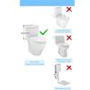 White Replacement Kit POM Water Tank Fittings High Performance Toilet Flush Valves  Toilet