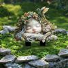 Artificial Fairy Garden Art Sculpture Cute Garden Floor Plugs Crafts Garden Stake Statue  Courtyard