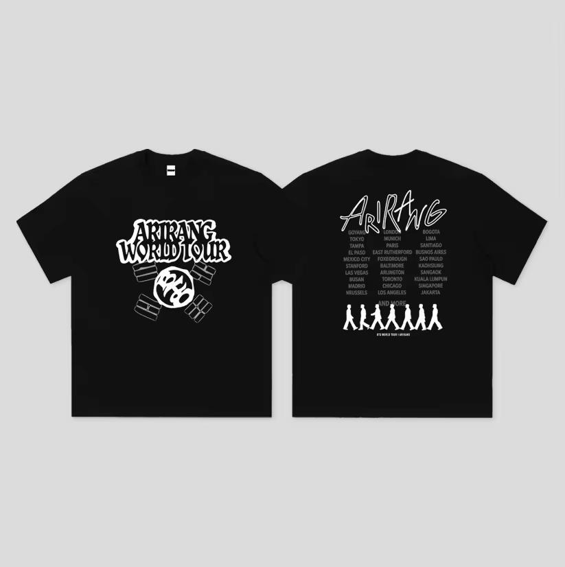 Cotton Unisex TShirt Group Tour 2026 Graphic T Shirts High Quality Summer Fashion Unisex Unisex Y2k Trendy Tee Fan Gift
