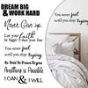 Add a Touch of Motivation To Your For Home English Quotes PVC Wall Decoration