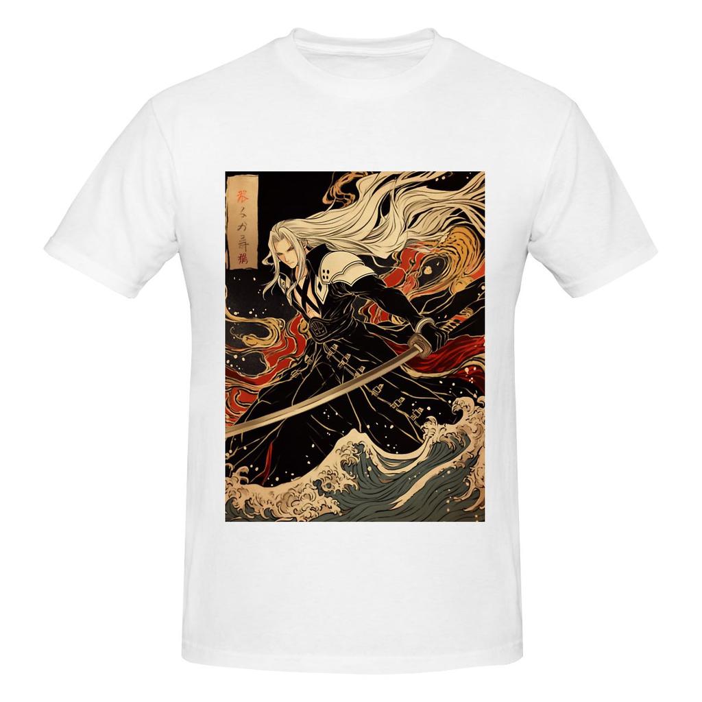 Traditional Sephiroth Moistureabsorbing And Breathable Tshirt Street Vibe Versatile Outerwear Cotton Tee