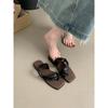 Soft and Comfortable~ Women's 2025 New Set of Toe Sandals To Wear French Flat-bottomed Beach Slippers