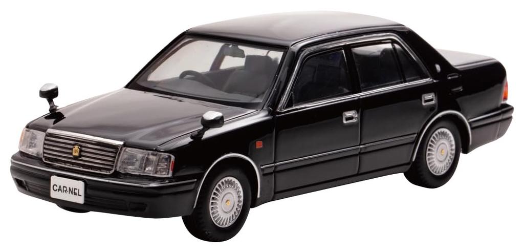 CARNEL Scale Toyota Crown Royal Saloon G 1999 Black Finished Model 1/43 (JZS155)