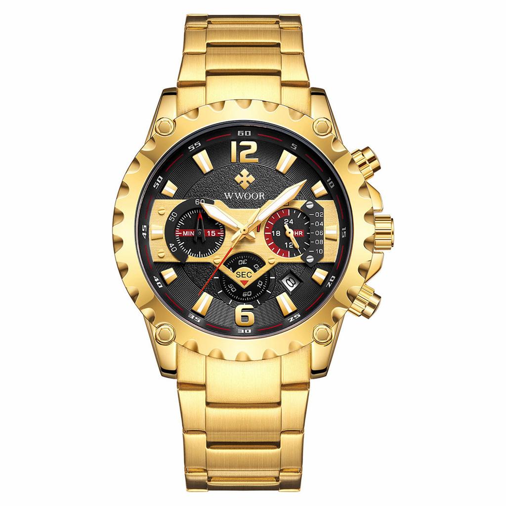 Мужские водонепроницаемые светящиеся наручные часы-будильник для бега