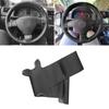 Для VW Golf 5 Jetta MK5 Passat B6 Tiguan 2007-2010 Автоаксессуары Черная Перфорированная Кожа из Микрофибры Накладка на Руль