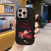 Phone Case: 2D flat design suitable for iPhone 18 17 16 15 14 13 Pro protective case, couple style, creative and fun, Christmas and Halloween gift