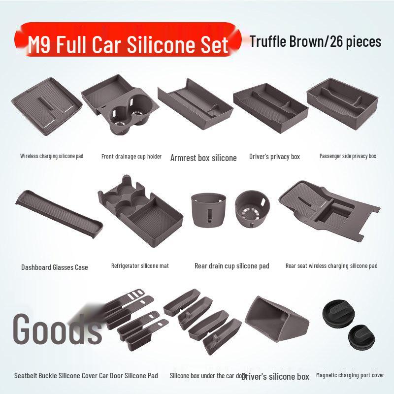 Essential Silicone Mat Set for AITO M7, M8, M9 Interior Decoration - Fits 26 Models