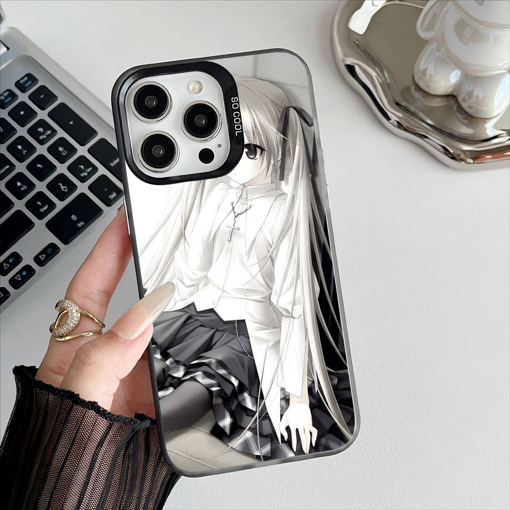 Аниме Y-Yosuga no S-Sora Чехол для телефона Apple 11 12 13 14 15 16 Pro Max Plus Защитный Позолоченный Чехол для телефона